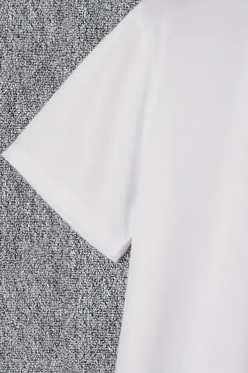 Erkek Baskılı T-Shirt Kısa Kol Bisiklet Yaka Regular Fit Rahat Kalıp Günlük Tişört - Beyaz