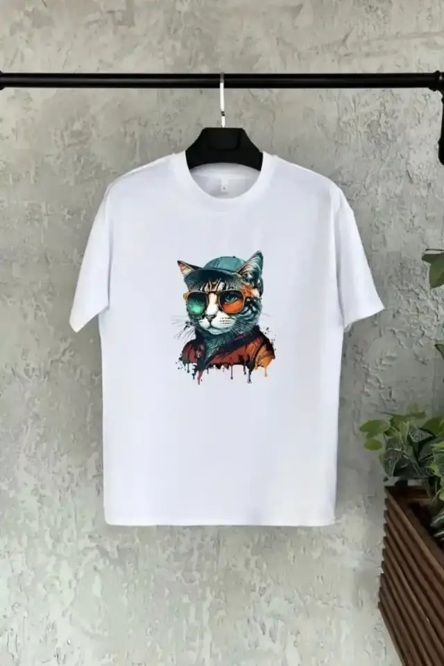 Unisex Çocuk Baskılı T-Shirt - Beyaz